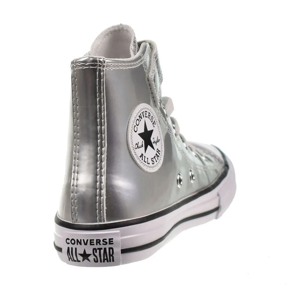 Converse CTAS 1V Hi Little Kids' Shoes Silver/White a10707c