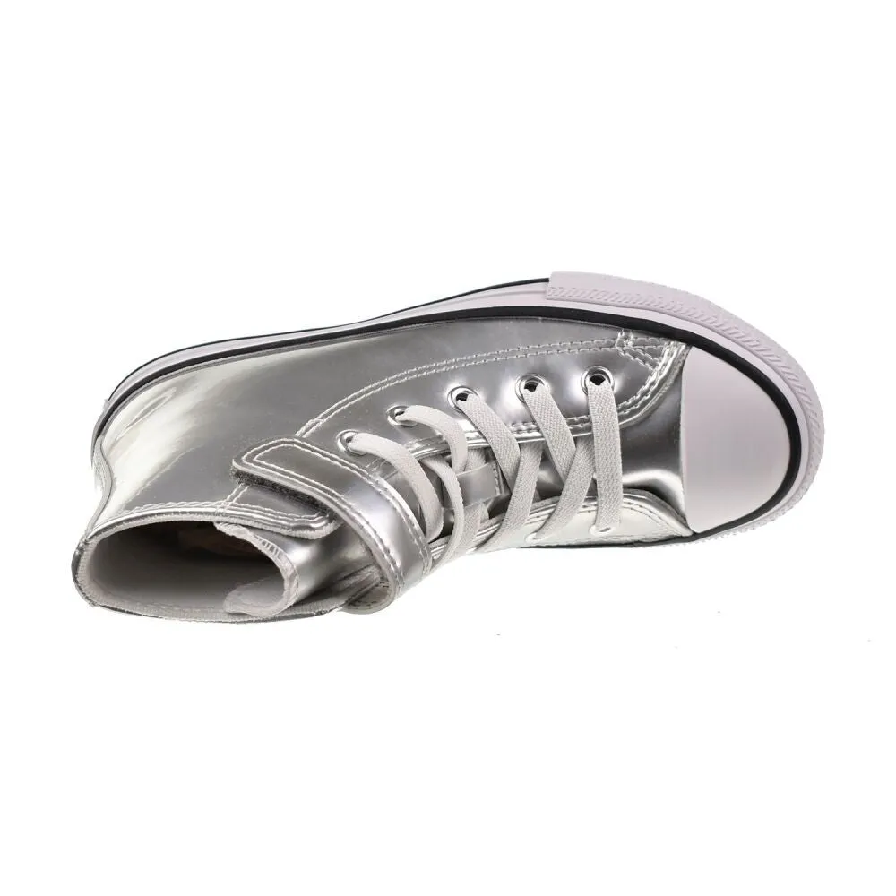 Converse CTAS 1V Hi Little Kids' Shoes Silver/White a10707c