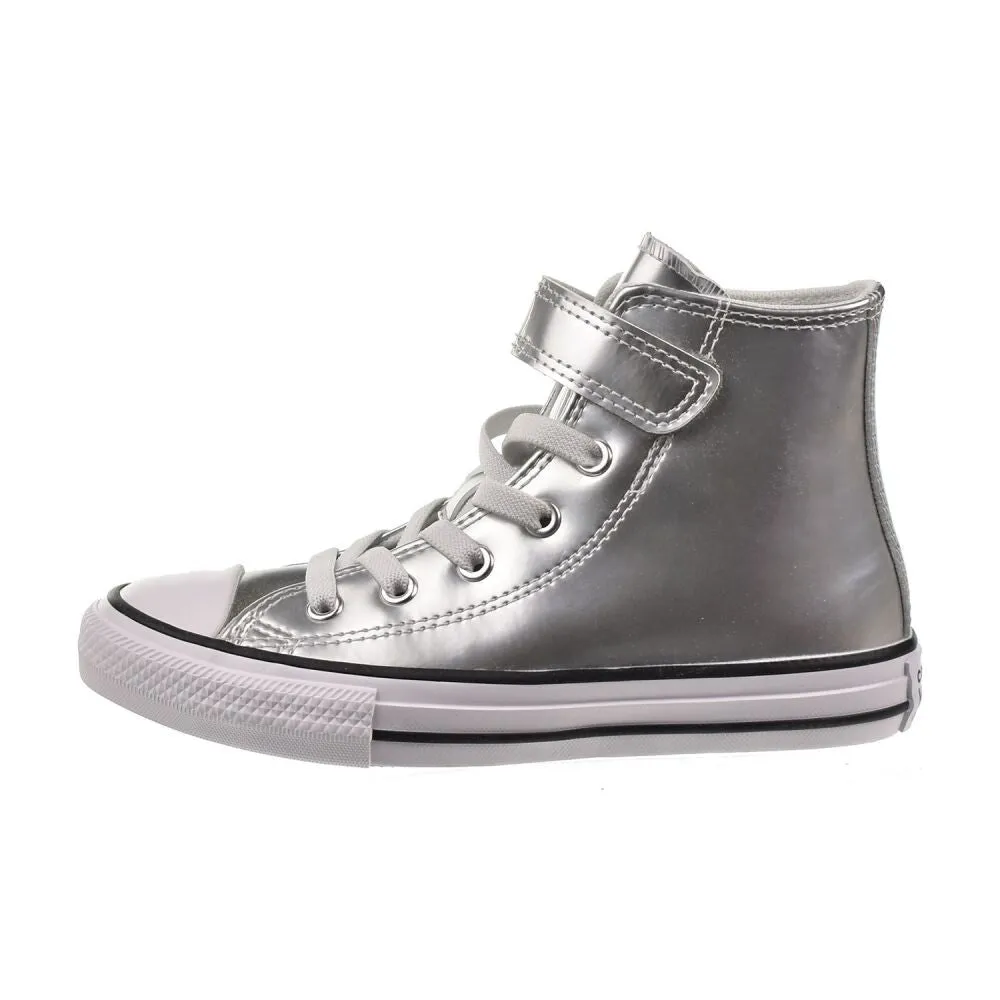 Converse CTAS 1V Hi Little Kids' Shoes Silver/White a10707c