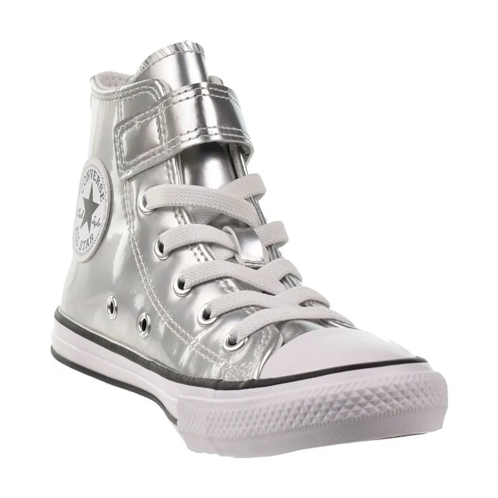 Converse CTAS 1V Hi Little Kids' Shoes Silver/White a10707c