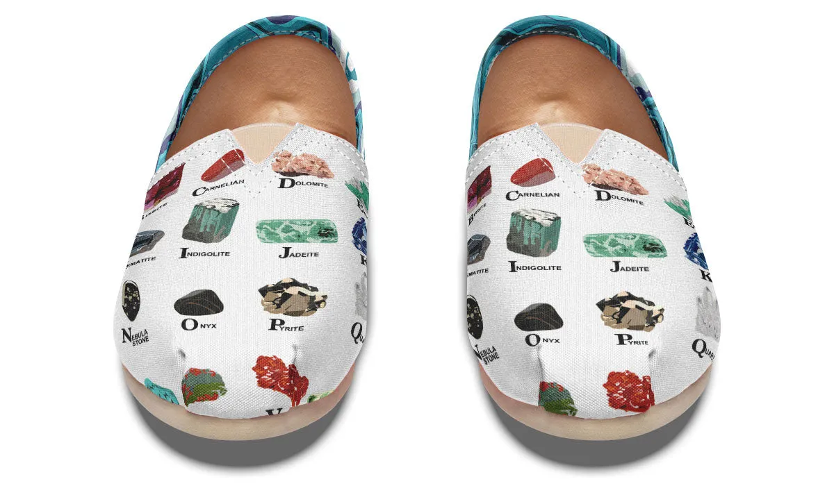 Geology Alphabet Casual Shoes