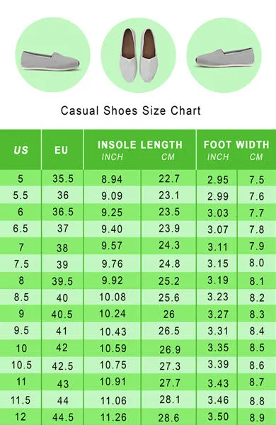 Geology Alphabet Casual Shoes