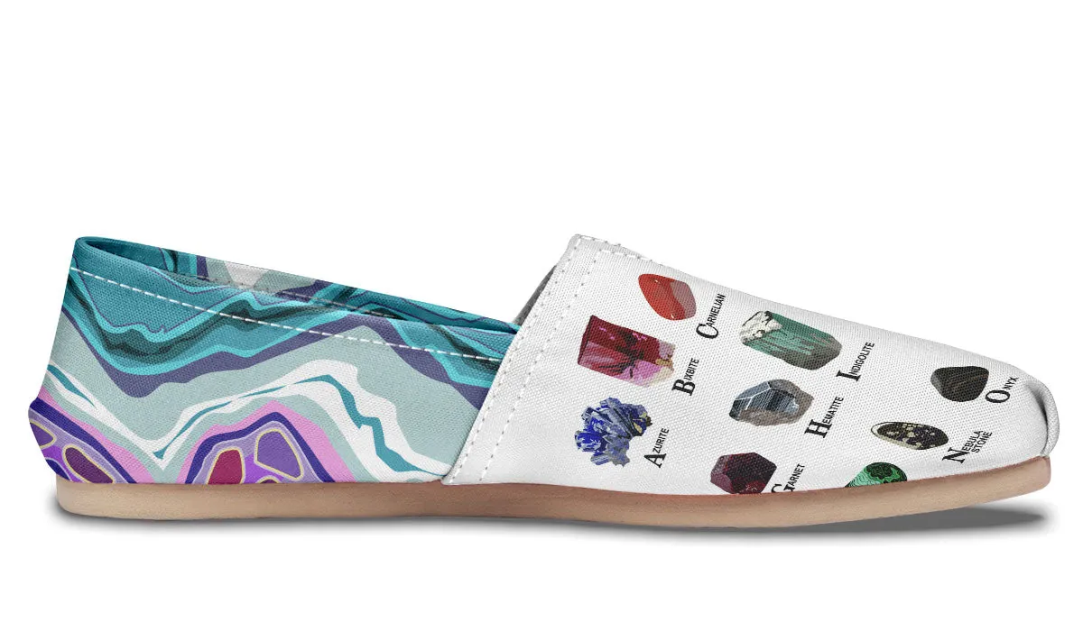 Geology Alphabet Casual Shoes