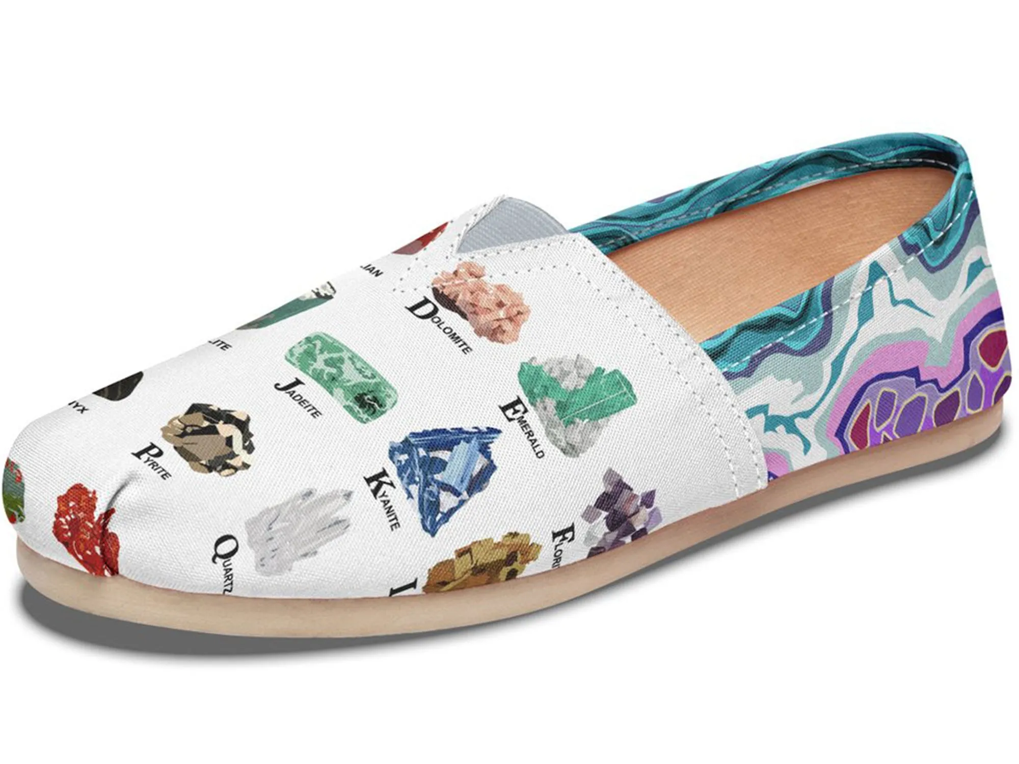 Geology Alphabet Casual Shoes