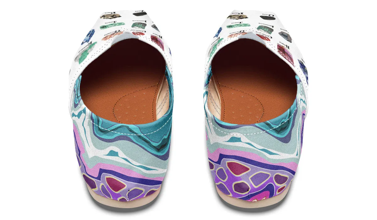 Geology Alphabet Casual Shoes