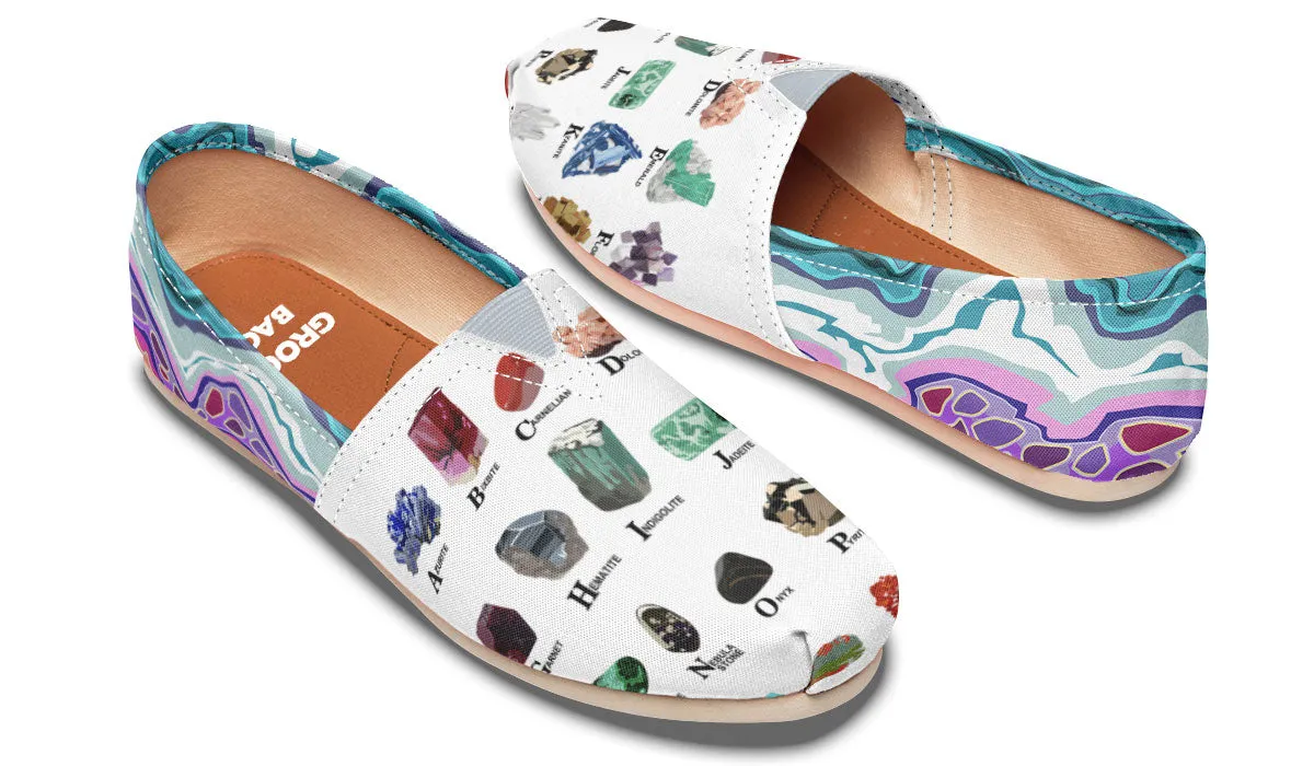 Geology Alphabet Casual Shoes