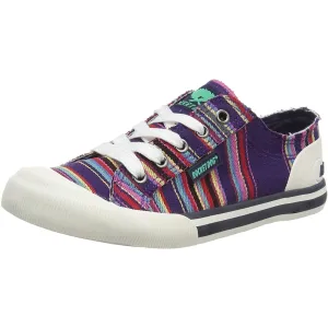 Rocket Dog Jazzin Aloe Navy Multi Womens Canvas Trainers