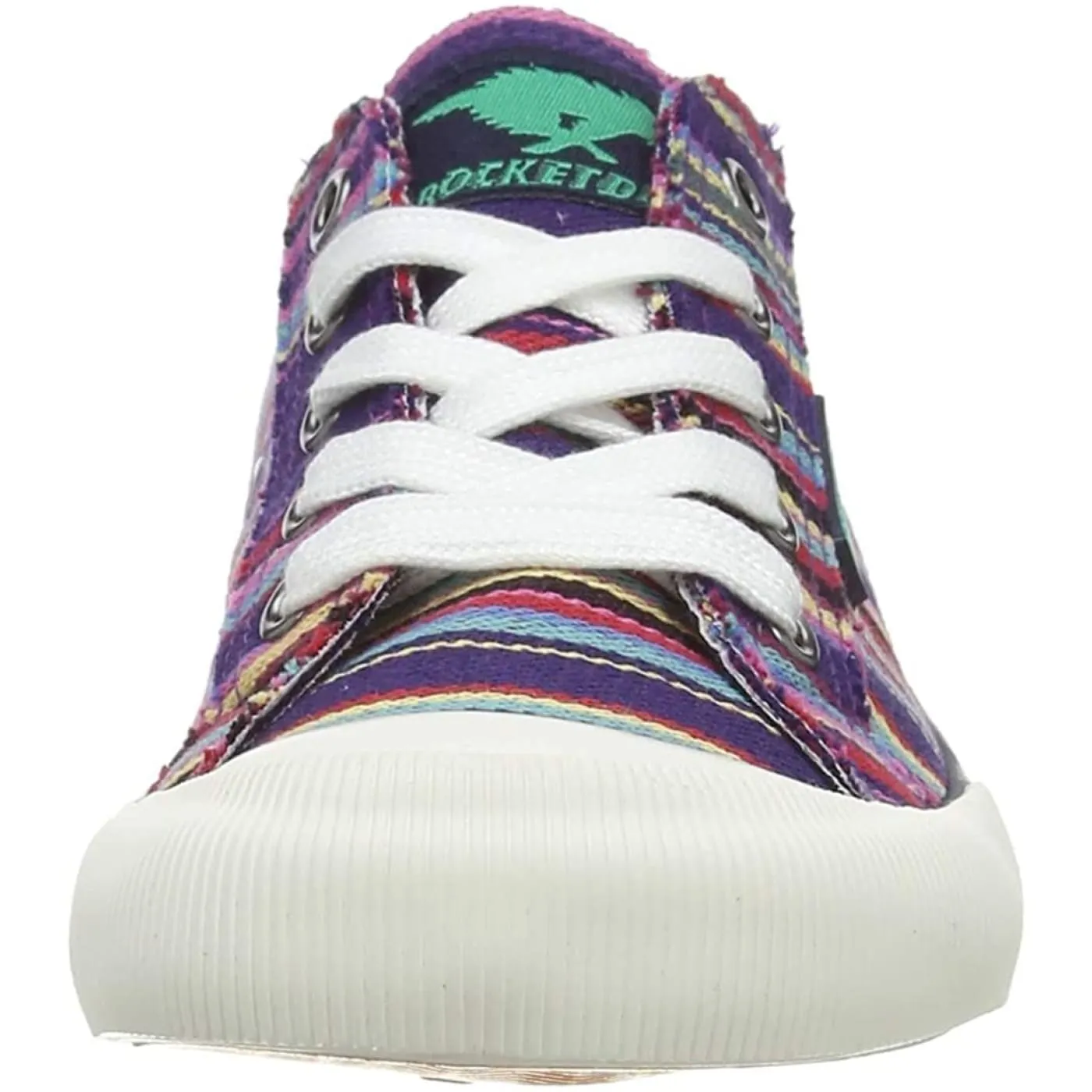 Rocket Dog Jazzin Aloe Navy Multi Womens Canvas Trainers