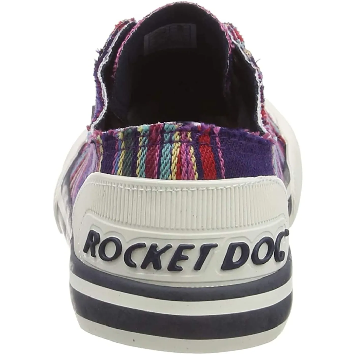 Rocket Dog Jazzin Aloe Navy Multi Womens Canvas Trainers